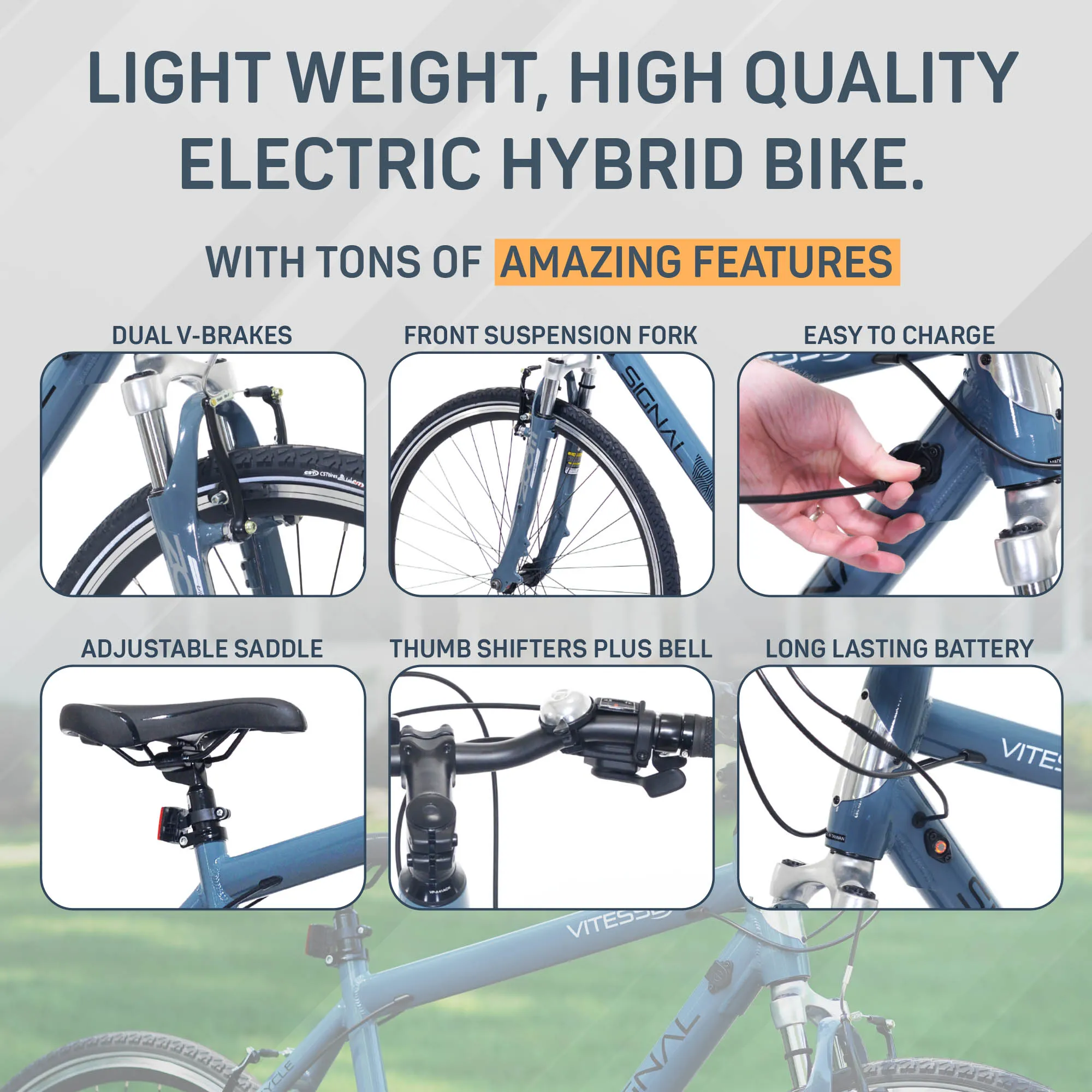 700C VITESSE SIGNAL | ELECTRIC HYBRID BIKE