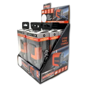AC Wall Charger Dual Port USB / USB-C 20 Watts - 6 Pieces Per Retail Ready Display 23689MND