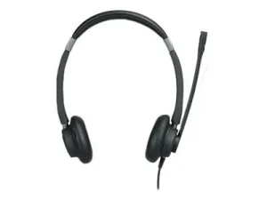 Alcatel-Lucent Enterprise Aries 20 Series II AH22 M II - Headset - on-ear - wired - 3.5 mm jack, USB-C, USB-A 3MK08014AB