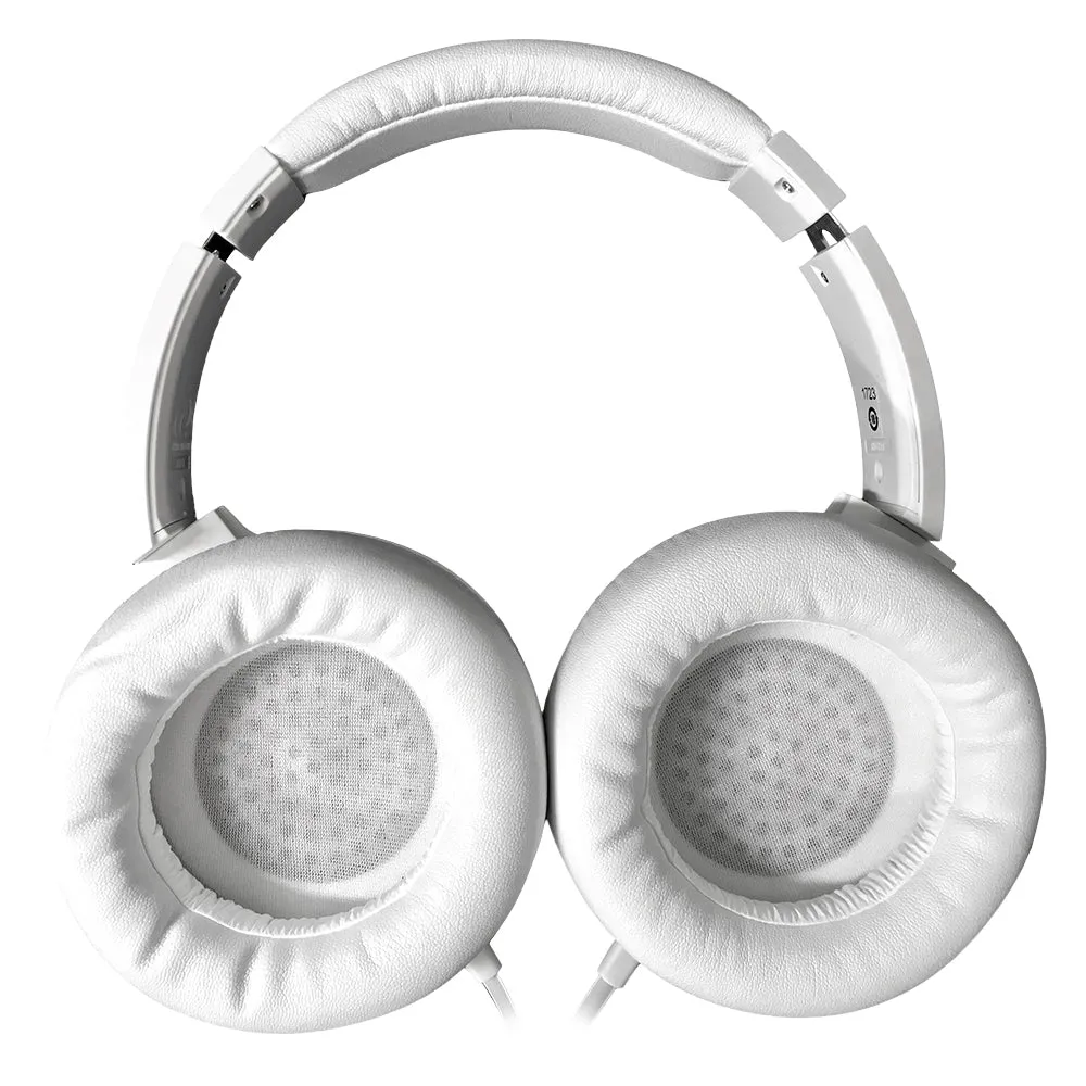 Audio-Technica ATH-WS550iS White Solid Bass with In-Line volume Controls