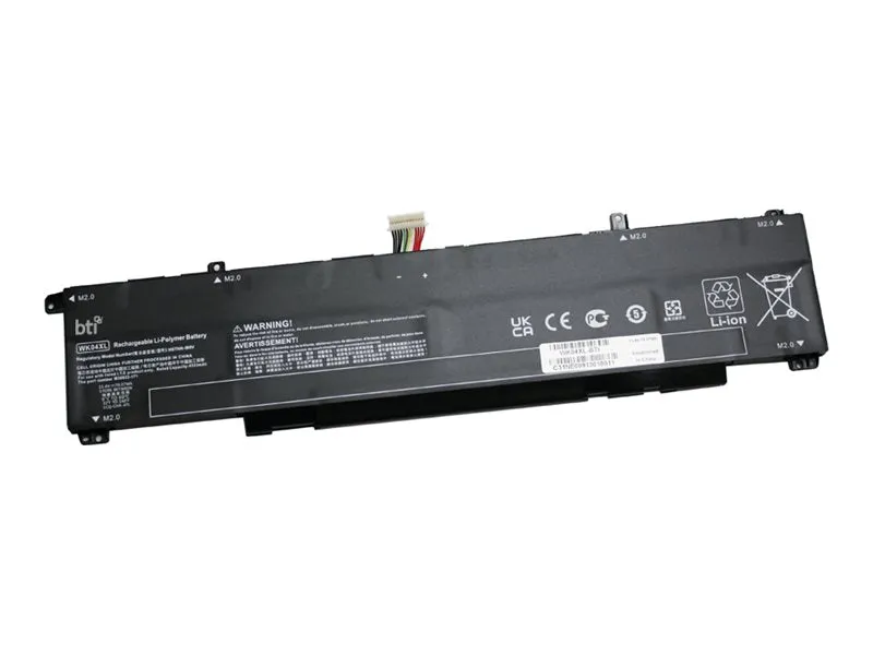 BTI - Notebook battery (equivalent to: HP WK04XL) - lithium ion - 4-cell - 4550 mAh - 70.07 Wh WK04XL-BTI