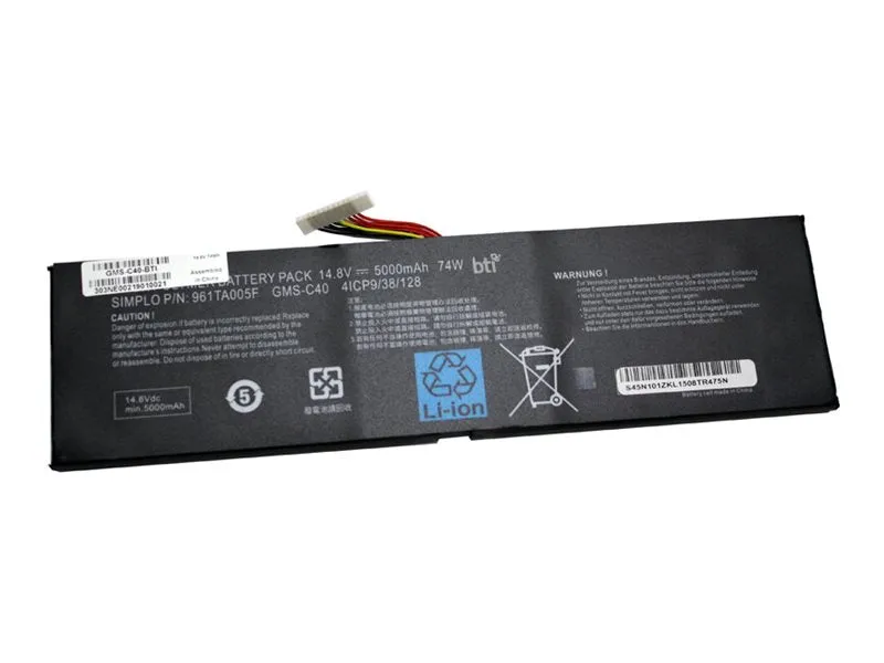 BTI - Notebook battery (equivalent to: Razer RZ09-0099, Razer RZ09-00991101, Razer RZ09-00991102, Razer RZ09-0117, Razer RZ09-01171E11) GMS-C40-BTI