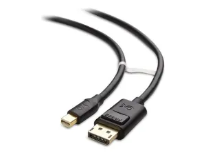 Cable Matters - DisplayPort cable - Mini DisplayPort (M) to DisplayPort (M) - 3 ft - Thunderbolt 2 compatible - black 101007-BLACK-3