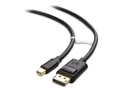 Cable Matters - DisplayPort cable - Mini DisplayPort (M) to DisplayPort (M) - 3 ft - Thunderbolt 2 compatible - black 101007-BLACK-3