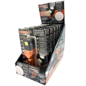 Car Charger  DC Dual Port USB / USB-C with Flashlight - 6 Pieces Per Retail Ready Display 23693