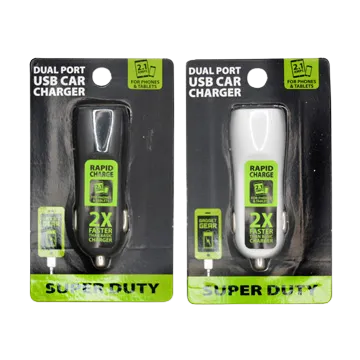 Car Charger with Dual USB Ports 2.1 Amp - 3 Pieces Per Pack 20515