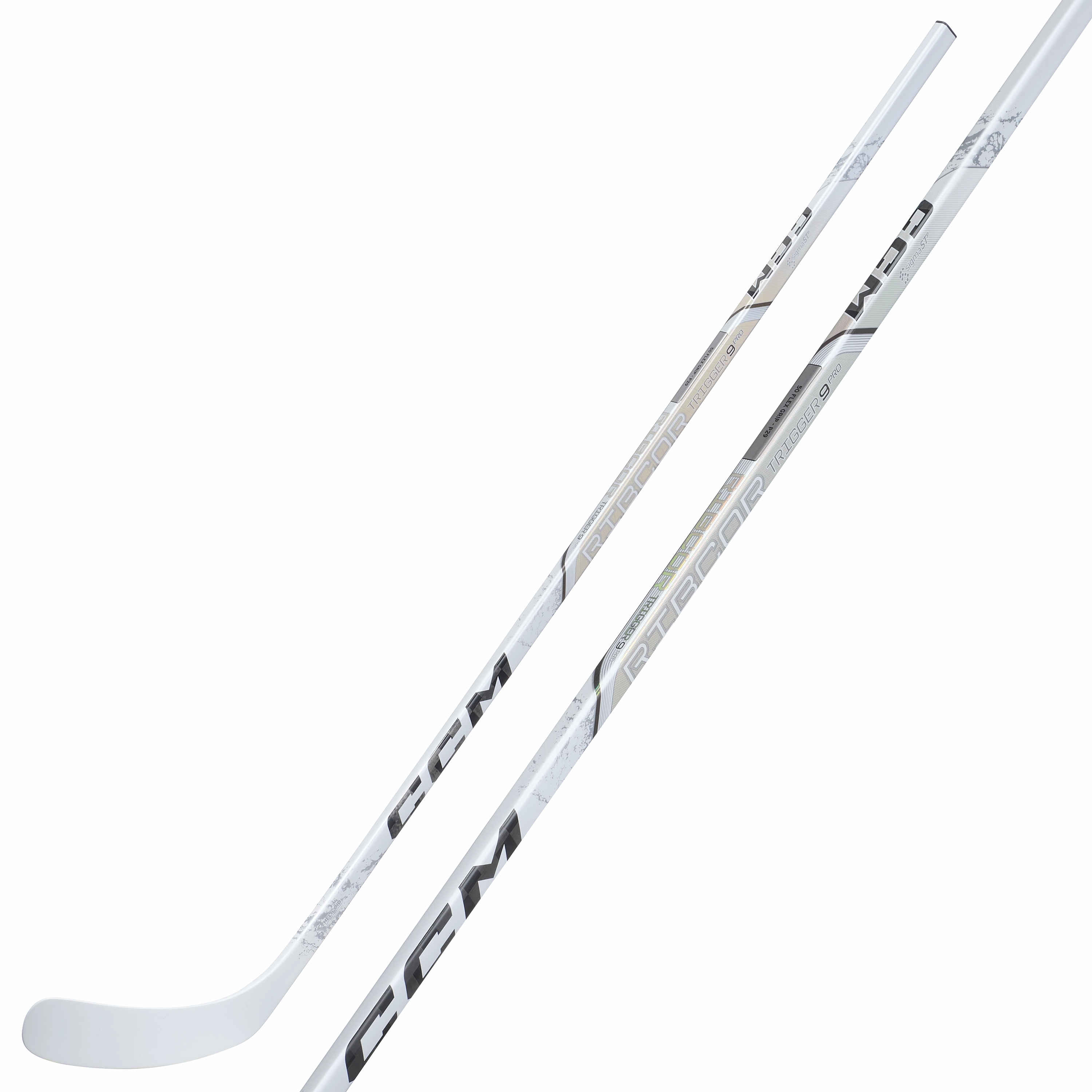 CCM Ribcor Trigger 9 Pro (WHITE) Hockey Stick - Junior