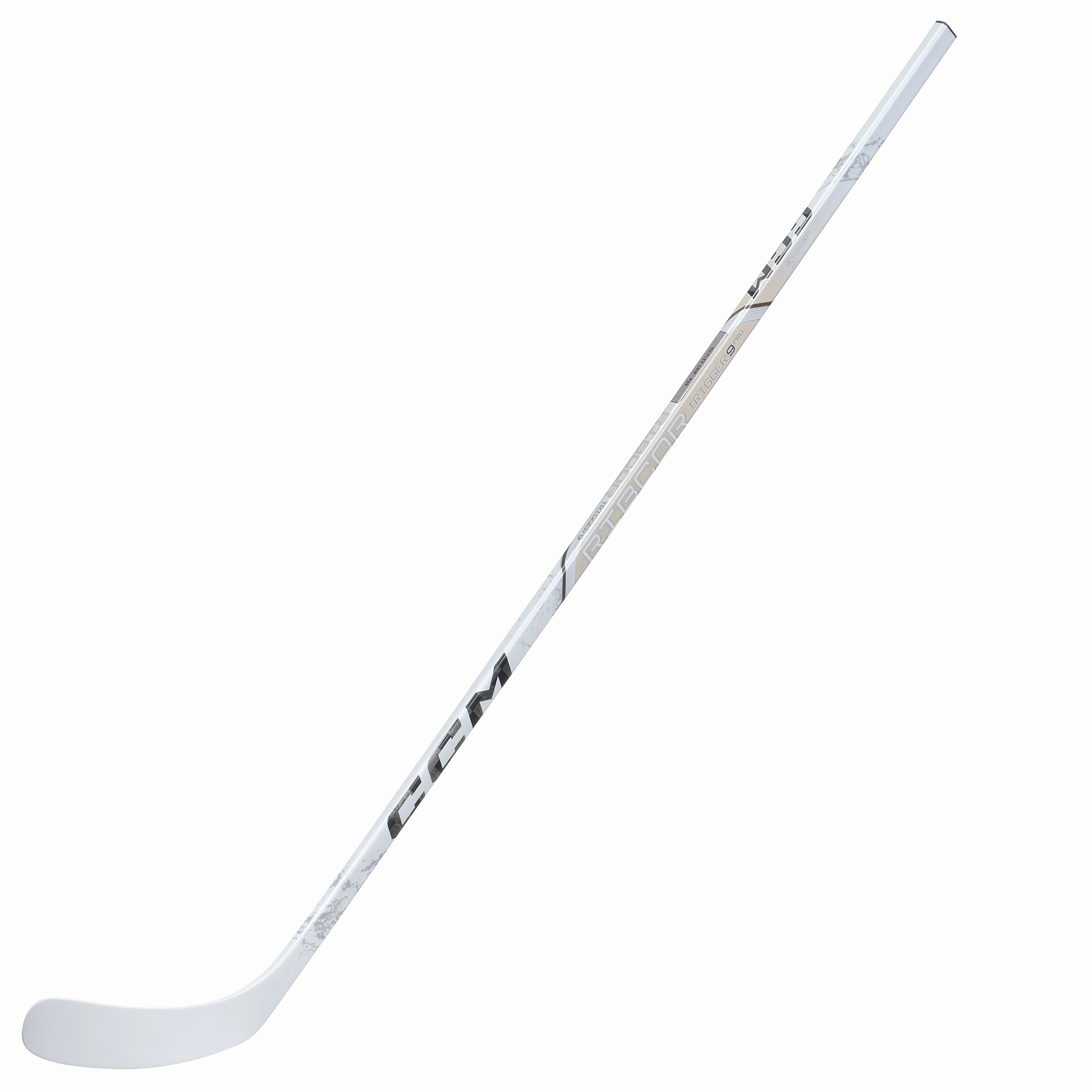 CCM Ribcor Trigger 9 Pro (WHITE) Hockey Stick - Junior