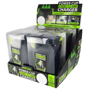 Cup Holder Multi-Port Charger - 4 Pieces Per Retail Ready Display 21522