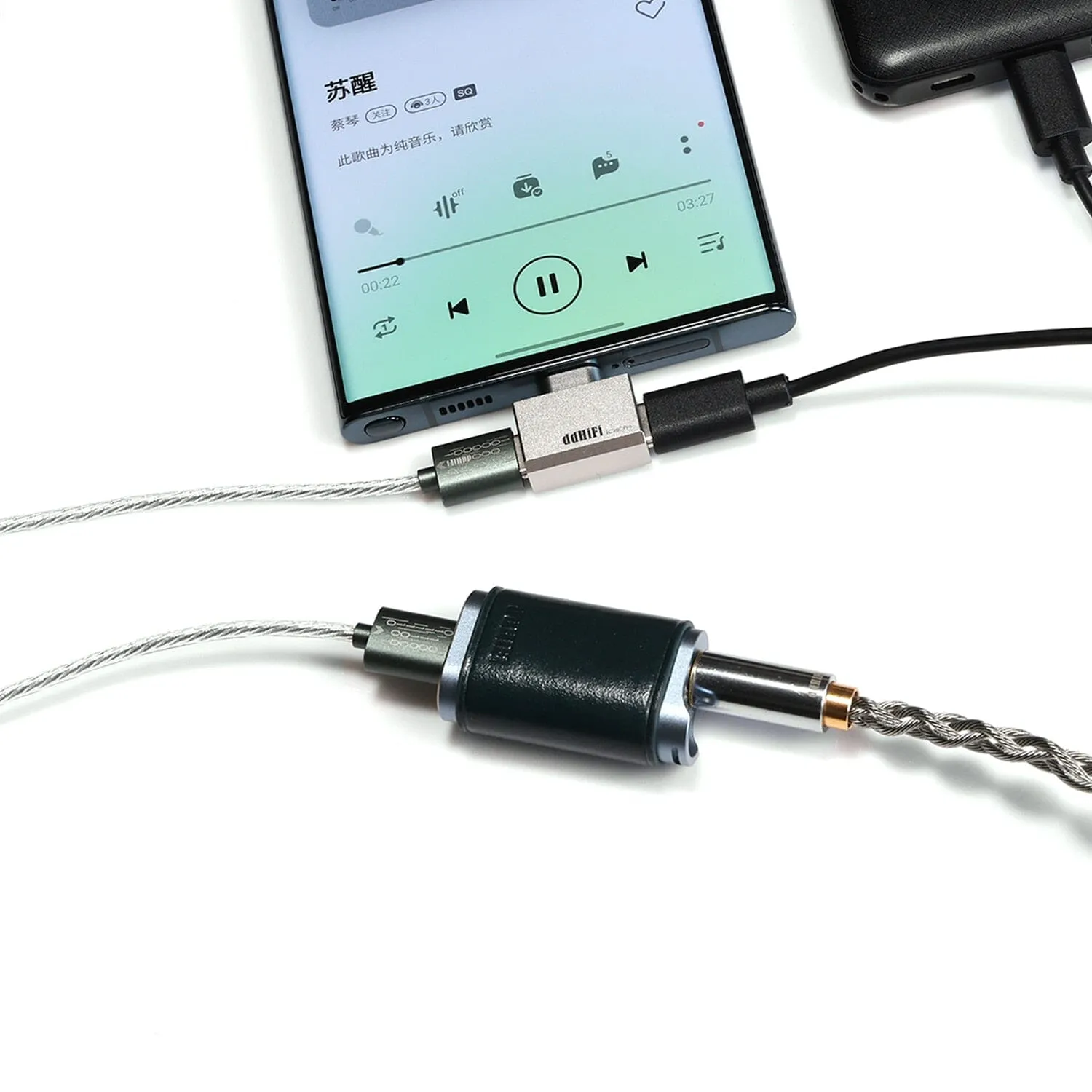 DD ddHiFi TC28C Pro USB-C To USB-C OTG & Power Adapter