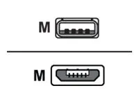 Ekahau - USB cable - USB (M) to Micro-USB Type B (M) right-angled - 4.3 ft - black ESK-1-USB