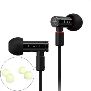 Final Audio E4000 Hi-Res Earphones ( free Glow-in-the-Dark tips)