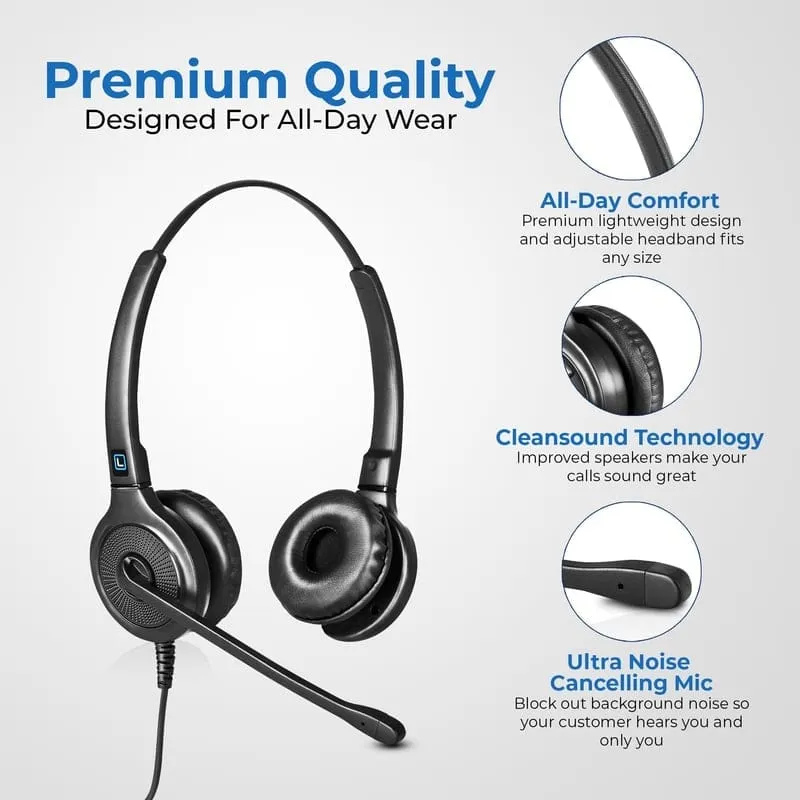 Leitner LH245 Headset for Avaya Phones