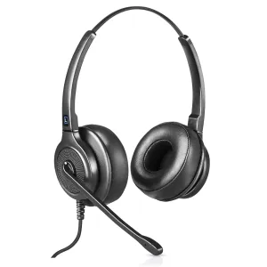 Leitner LH245XL Dual-Ear Corded Headset