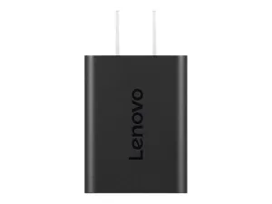 Lenovo - Power adapter - GaN - 65 Watt (24 pin USB-C) - black - United States 40AWGN65US