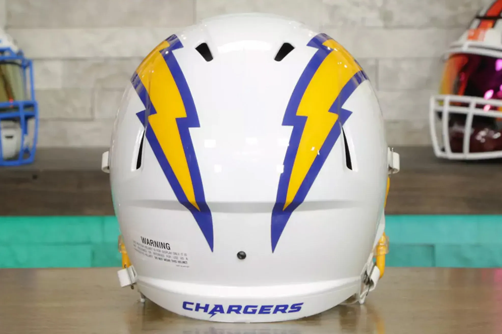 Los Angeles Chargers Riddell Speed Display Helmet - Royal Color Rush Alternate