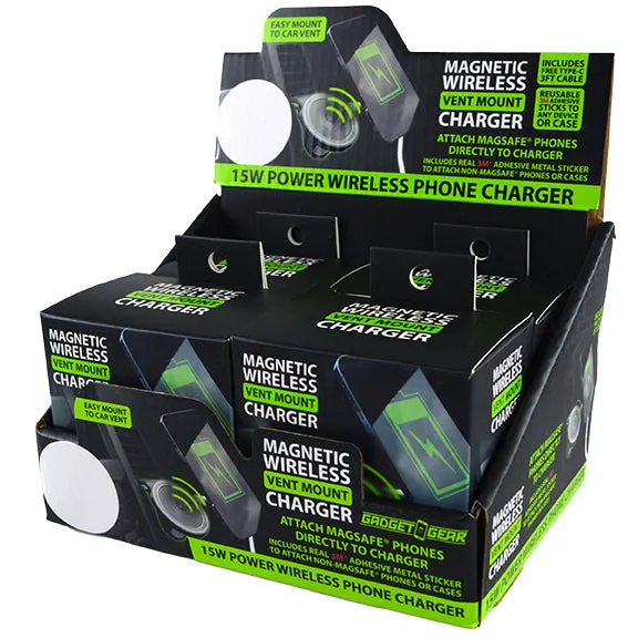 MagSafe® Phone Mount with Wireless Charging and Vent Clip - 4 Pieces Per Retail Ready Display 22715