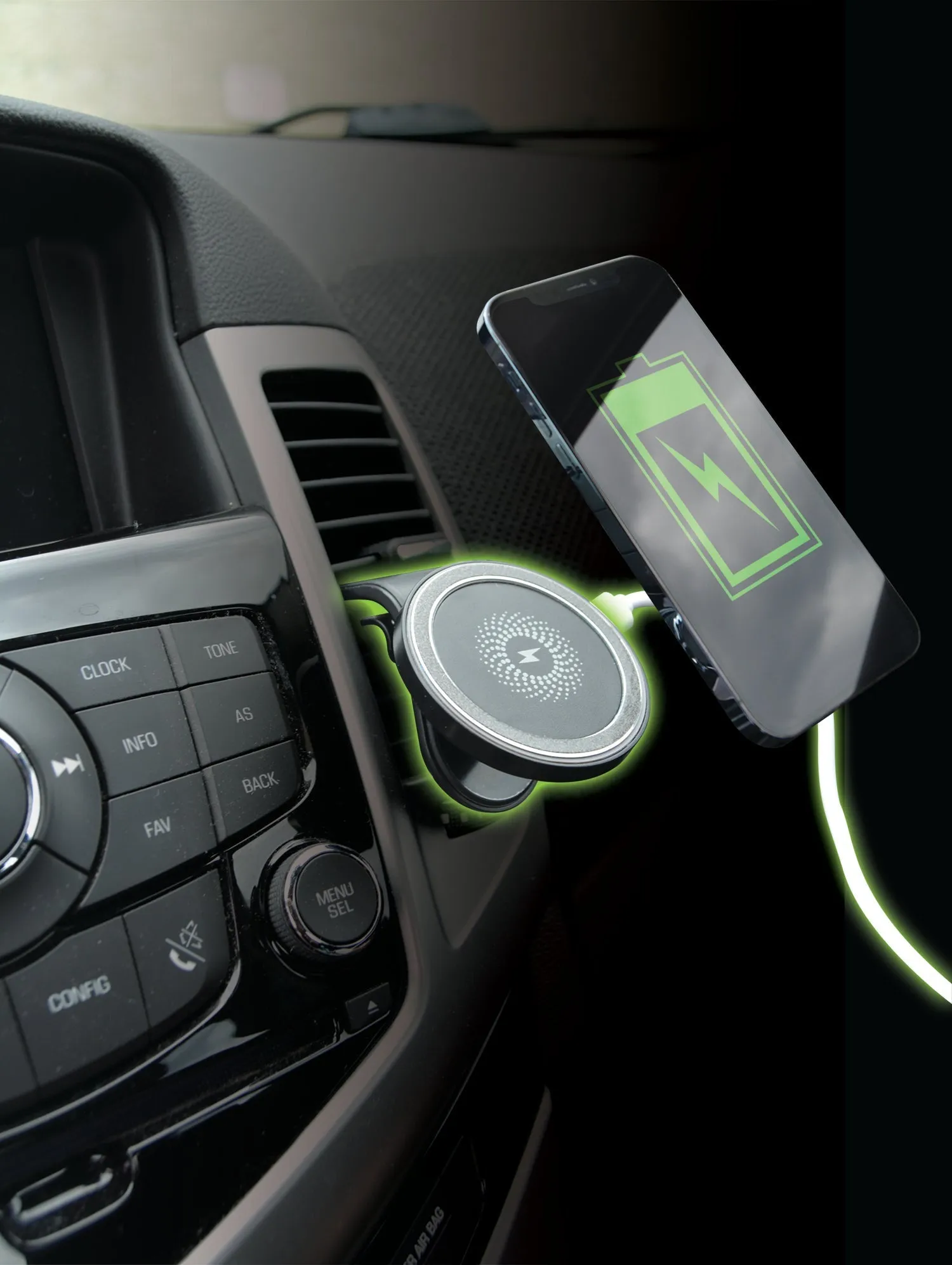 MagSafe® Phone Mount with Wireless Charging and Vent Clip - 4 Pieces Per Retail Ready Display 22715