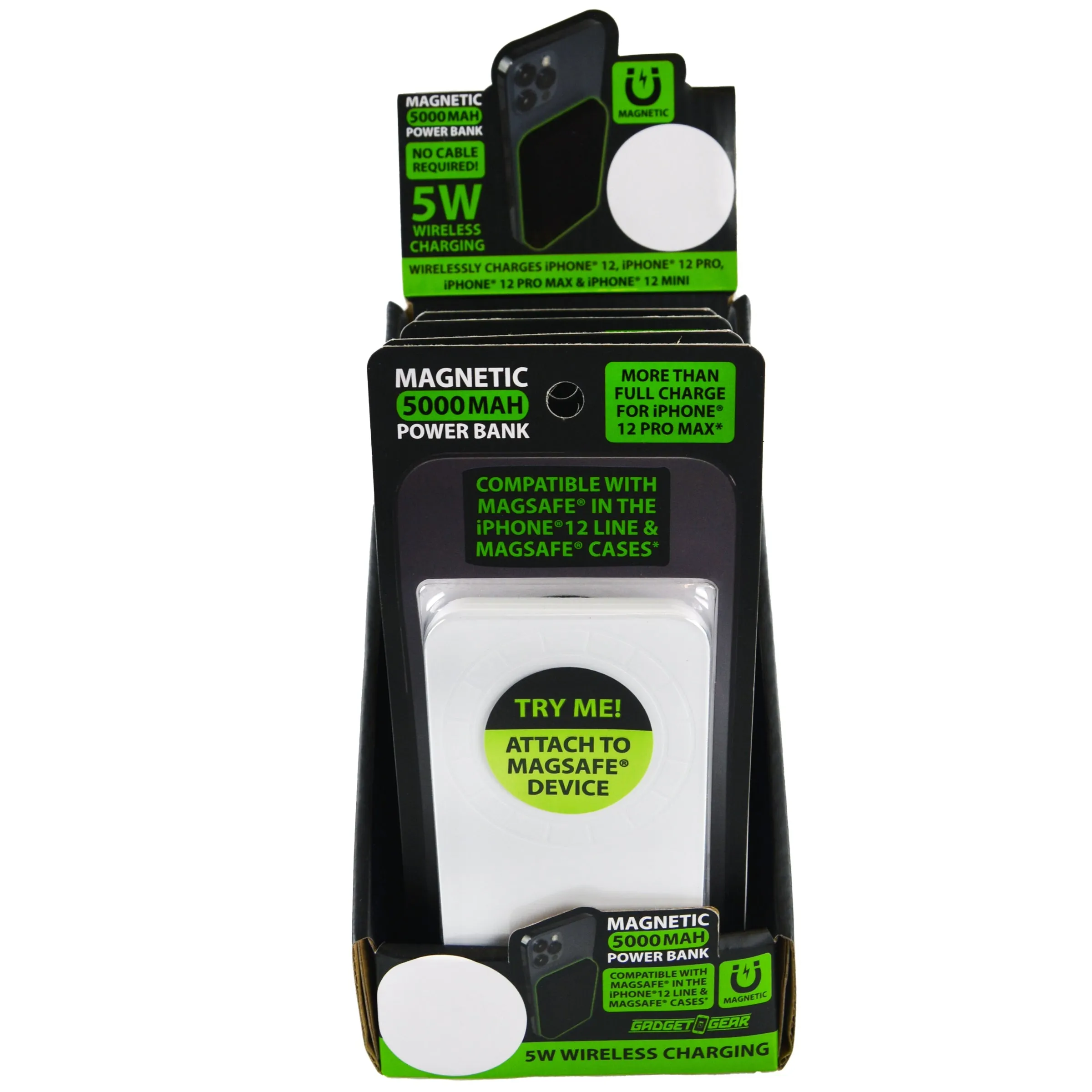 MagSafe® Power Bank Magnetic Wireless Charging 5 Watts - 4 Pieces Per Retail Ready Display 22145