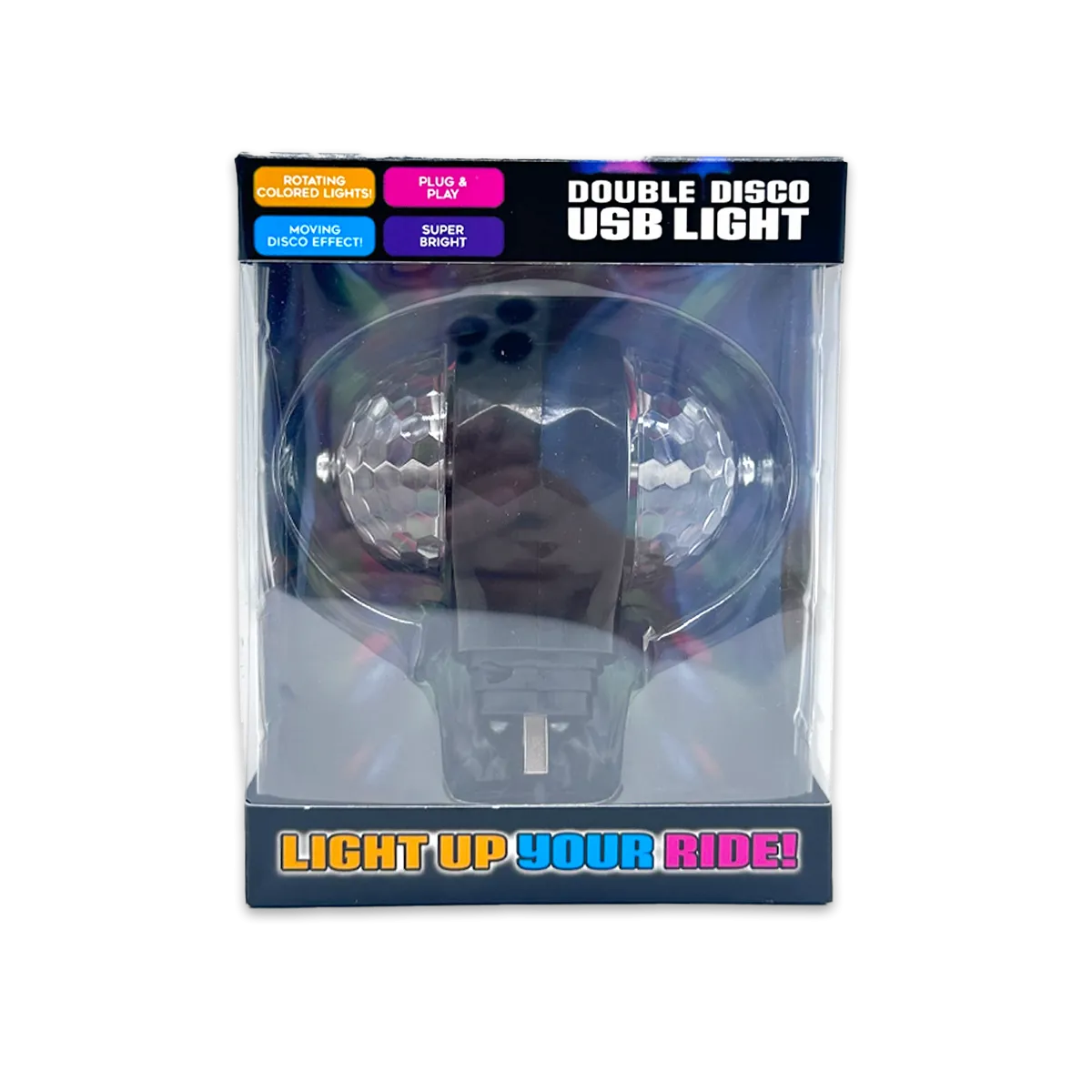 Mood Light USB Double Disco Ball - 6 Pieces Per Retail Ready Display 25344