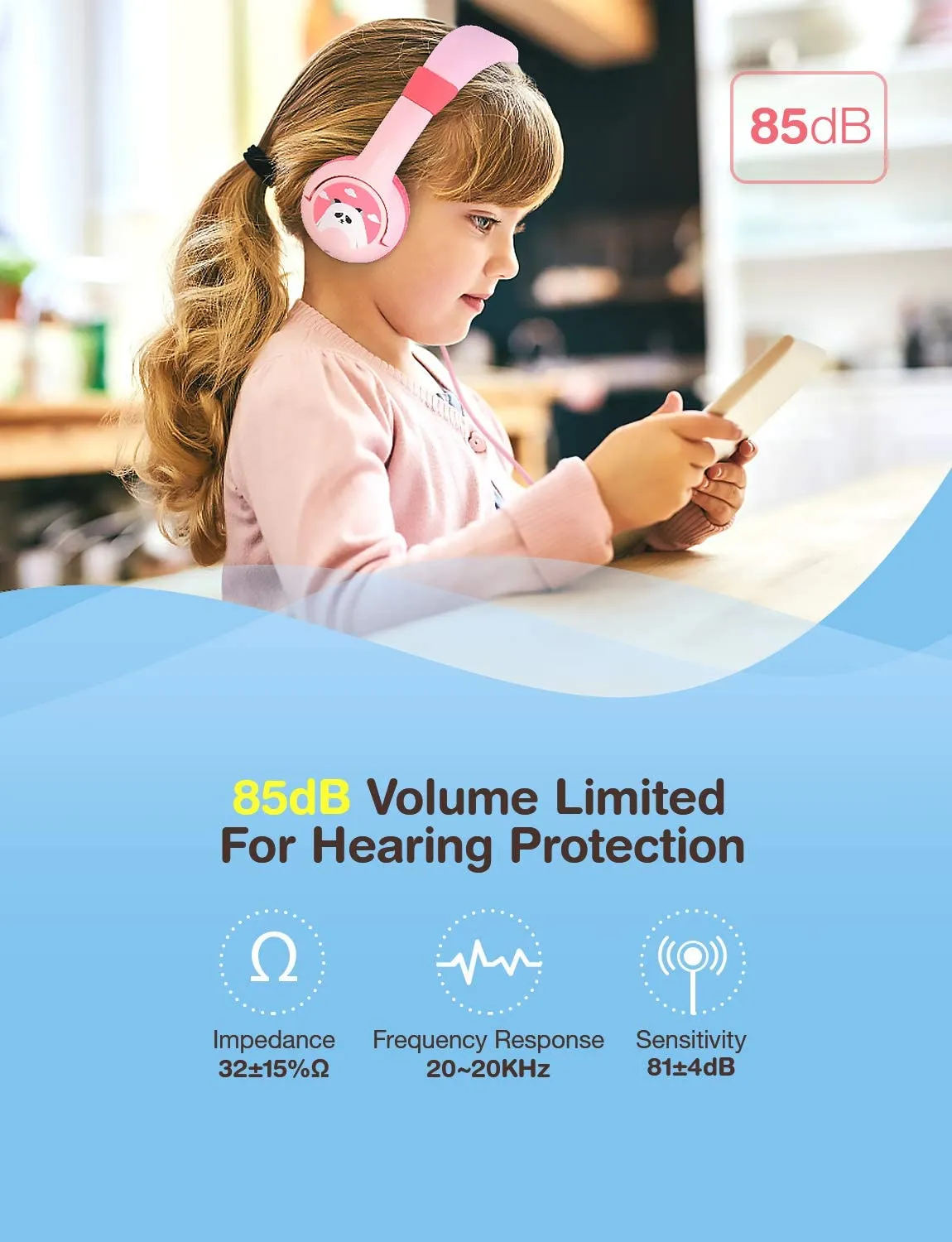 MPOW CH1 Kids Headphones On-Ear for Children