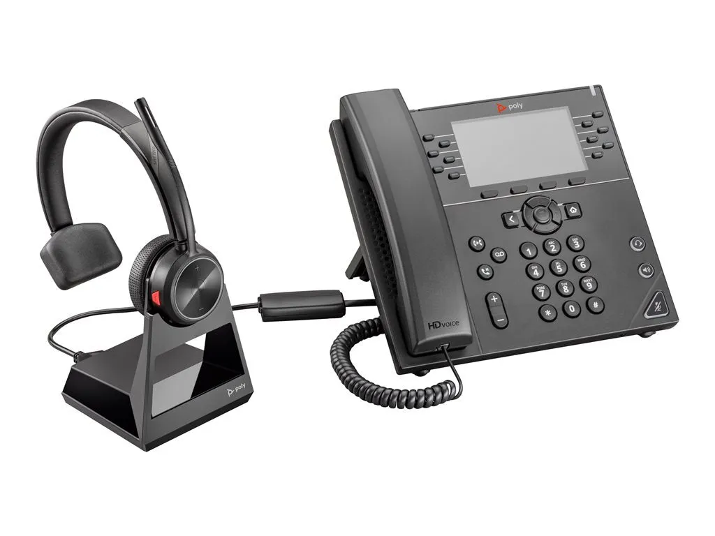Poly Savi 7210 - Savi 7200 Series - headset - on-ear - DECT - wireless 783Q5AA#ABA