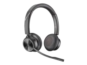Poly Savi 7320 UC - Savi 7300 series - headset - on-ear - DECT - wireless - USB-A via DECT adapter - black 8L549AA#ABA
