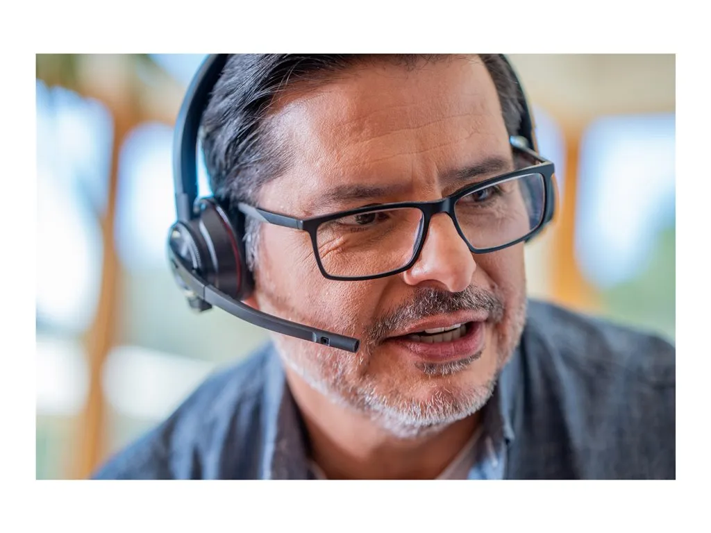 Poly Savi 8220 Office - Savi 8200 series - headset - on-ear - DECT - wireless - active noise canceling - black - TAA Compliant 7S4B5AA#ABA