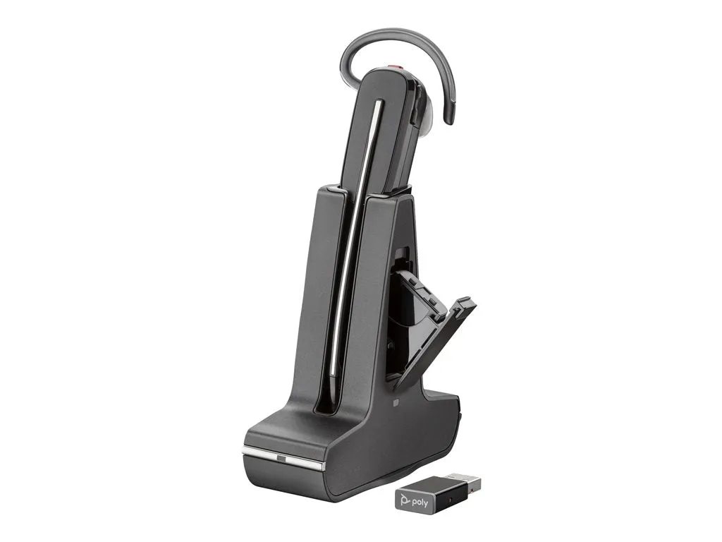 Poly Savi - Charging cradle - and wearing accessories - black - United States - for Poly Savi 8245 85T32AA#ABA