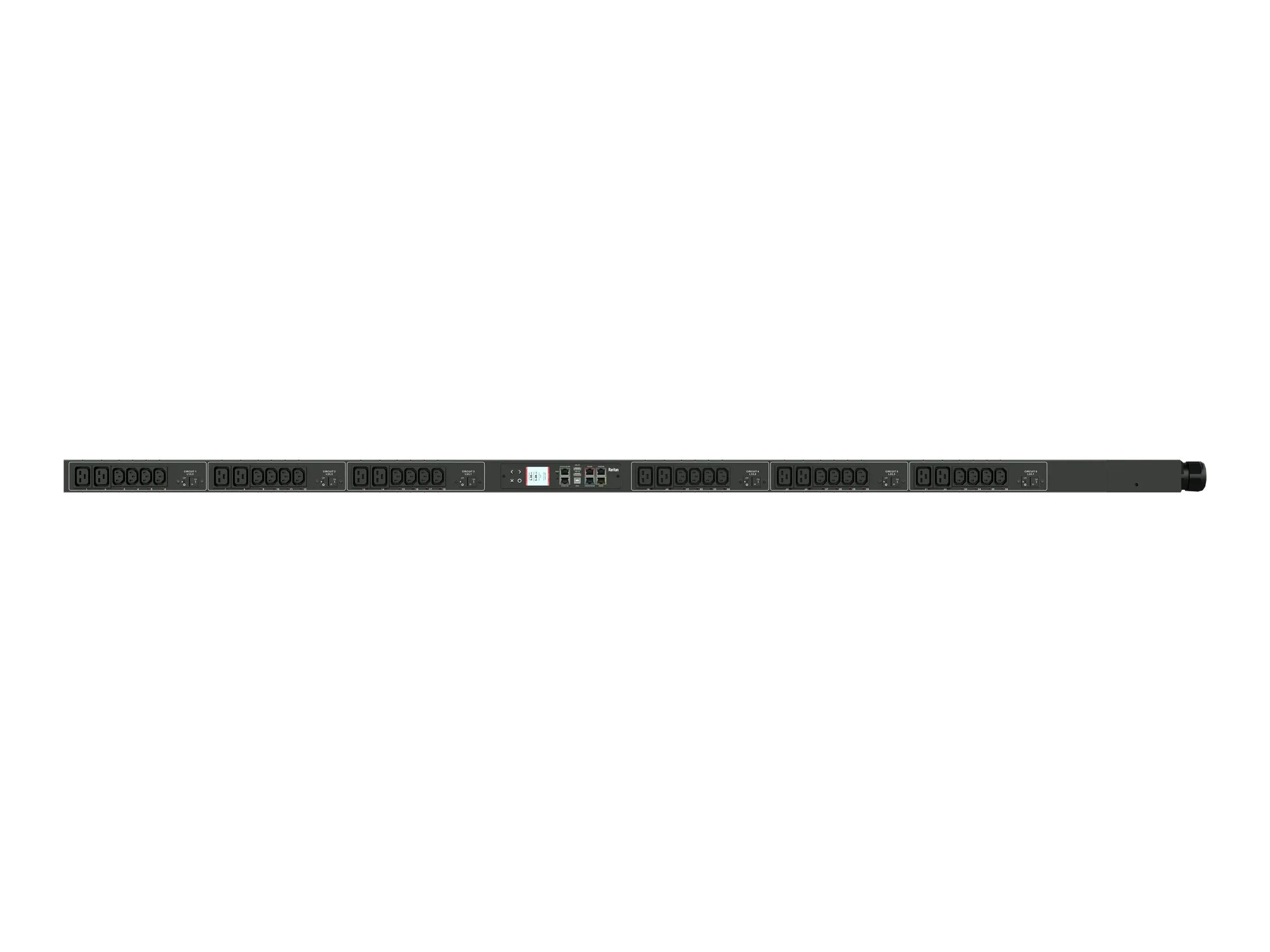 Raritan Dominion PX PX3-4905V-V2 - Power distribution unit (rack-mountable) - AC 208 V - 17300 VA - 3-phase delta - RS-232, Ethernet