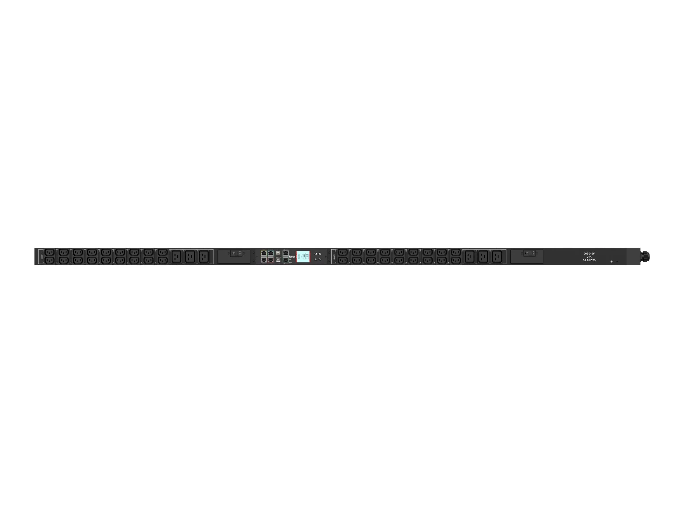 Raritan PX3-1862V-N2 - Power distribution unit (rack-mountable) - AC 208 V - 5000 VA - 1-phase - Ethernet 10/100, USB, Ethernet