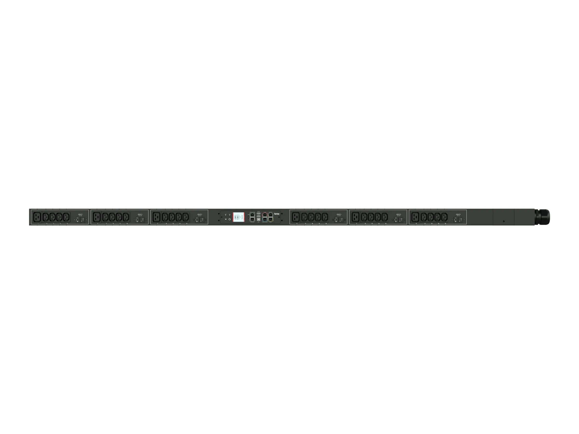 Raritan PX3-1976V-V2 - Power distribution unit (rack-mountable) - AC 208 V - 17300 VA - 3-phase delta - Ethernet 10/100, Ethernet PX3-1976V-V2K1