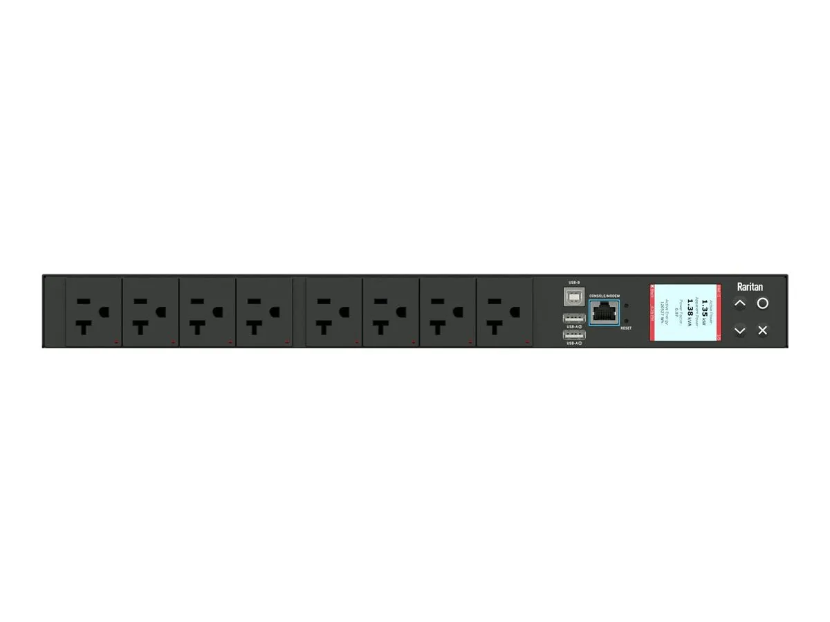 Raritan PX3-5145R-K1 - Power distribution unit (rack-mountable) - AC 120 V - 1400 VA - 1-phase - USB, Ethernet 10/100/1000 -