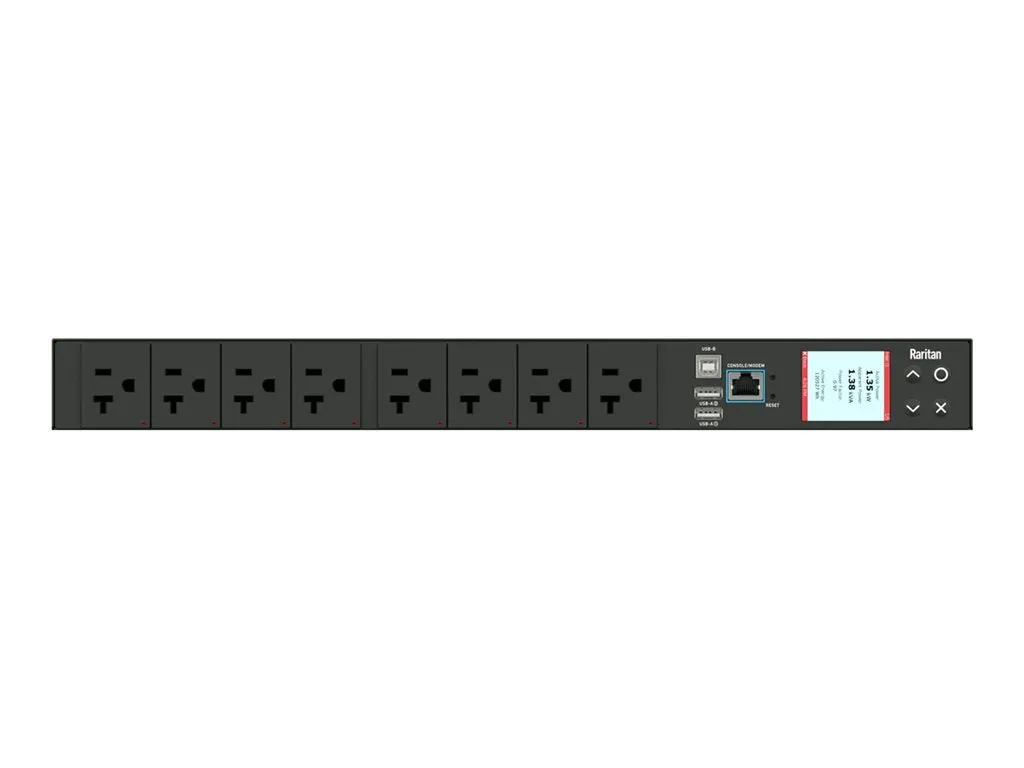 Raritan PX3-5145R-K1 - Power distribution unit (rack-mountable) - AC 120 V - 1400 VA - 1-phase - USB, Ethernet 10/100/1000 -