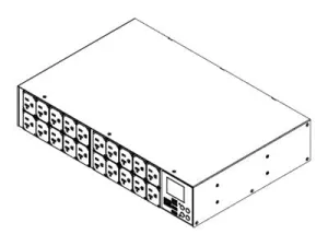 Raritan PX3-5404R - Power distribution unit (rack-mountable) - AC 120 V - 1400 VA - 1-phase 3 Wire - Ethernet 10/100, RS-232,