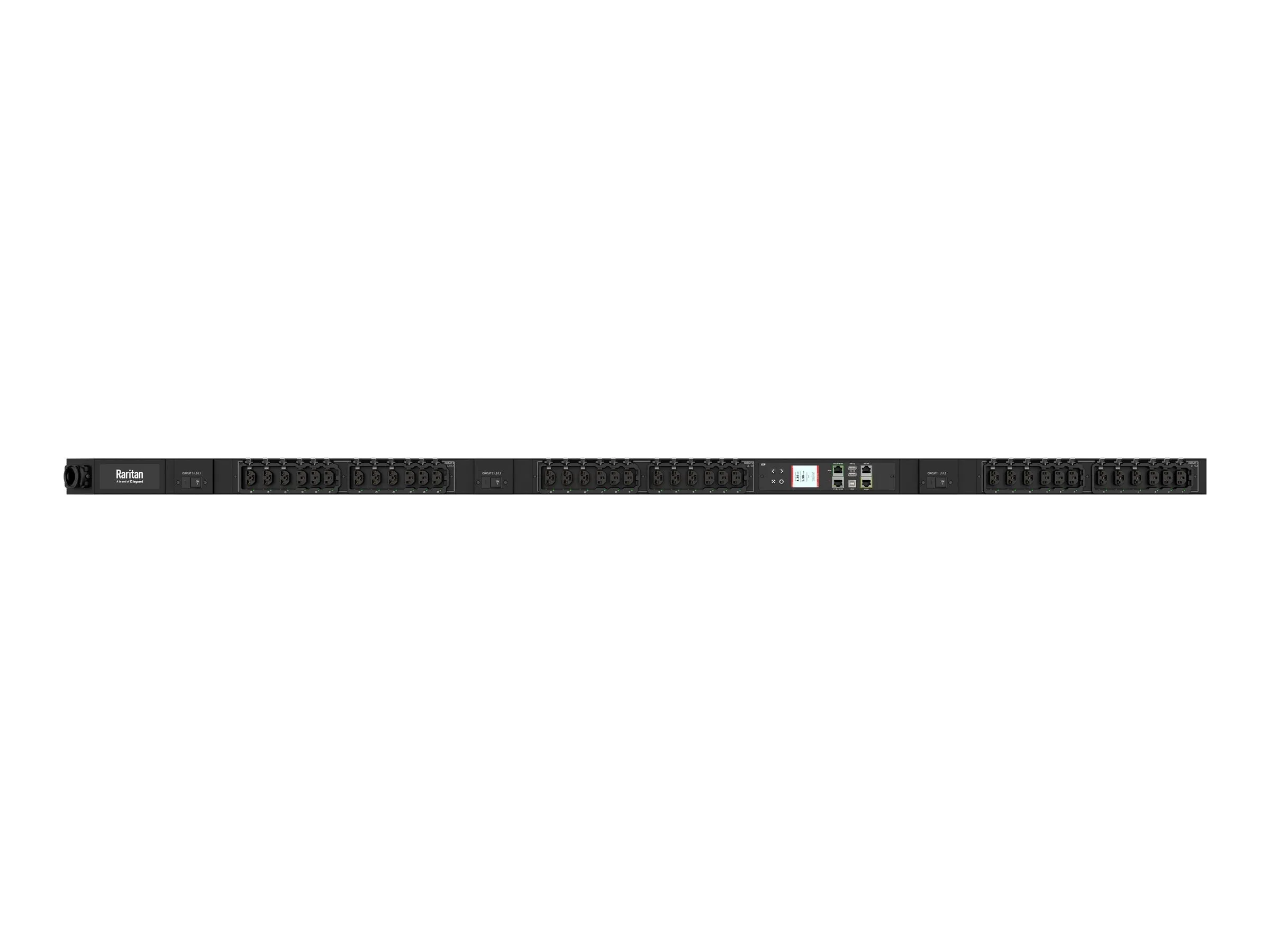 Raritan PX4-534A-E7 - Power distribution strip (rack-mountable) - AC 208 V - 8600 VA - 3-phase delta - RS-232, USB, Ethernet PX4-534A-E7K1