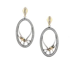 Silver and 10k Gold Dragonfly Gateway Post Earrings