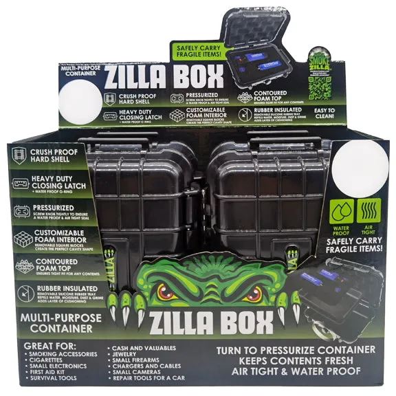 Smell Proof Pressurized Storage Box with Customizable Foam - 4 Pieces Per Retail Ready Display 23239