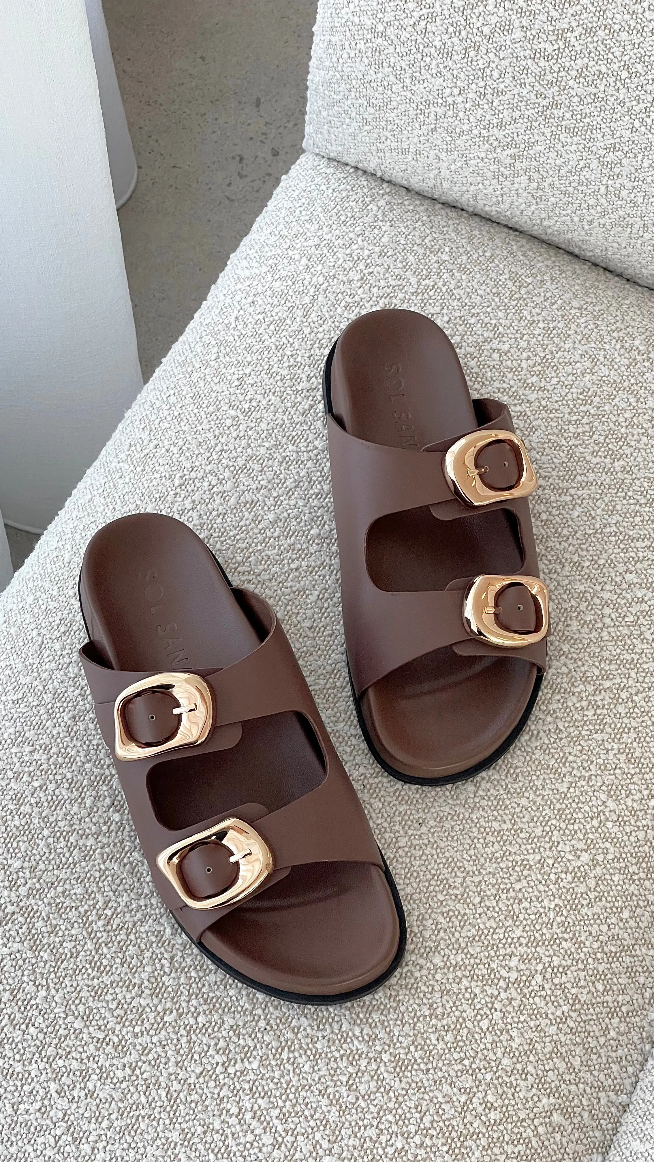 Sol Sana San Jose Footbed - Cocoa / Gold