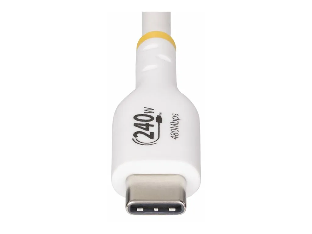 StarTech.com 10ft USB C Charging Cable, USB-IF Certified USB-C Cable 240W - USB cable - 24 pin USB-C (M) to 24 pin USB-C (M) USB2EPR10FW
