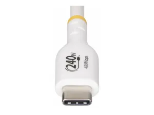 StarTech.com 10ft USB C Charging Cable, USB-IF Certified USB-C Cable 240W - USB cable - 24 pin USB-C (M) to 24 pin USB-C (M) USB2EPR10FW
