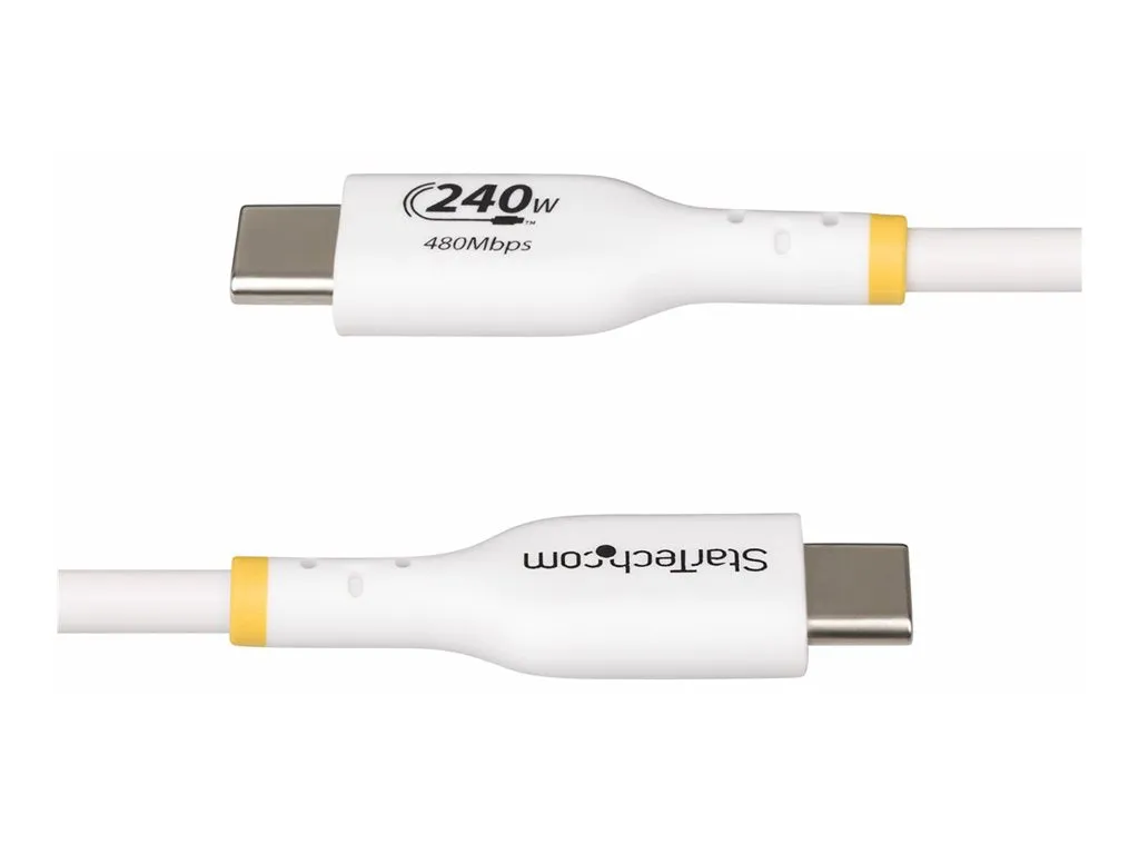 StarTech.com 10ft USB C Charging Cable, USB-IF Certified USB-C Cable 240W - USB cable - 24 pin USB-C (M) to 24 pin USB-C (M) USB2EPR10FW