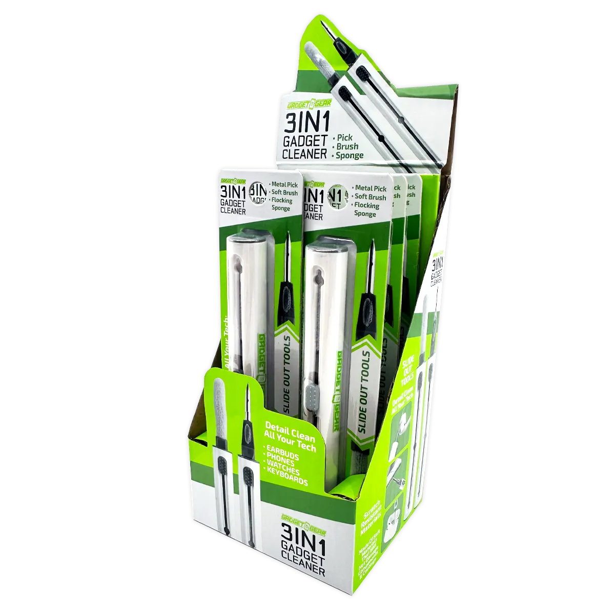 Tech Cleaner 3 in 1 Tool - 6 Pieces Per Retail Ready Display 23292