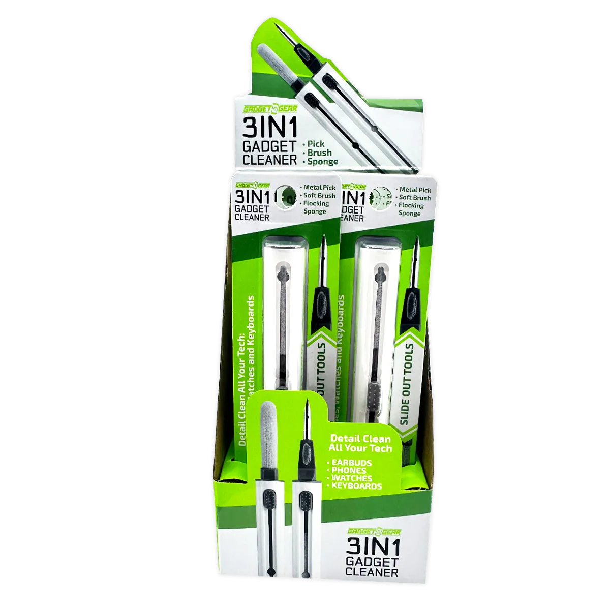 Tech Cleaner 3 in 1 Tool - 6 Pieces Per Retail Ready Display 23292