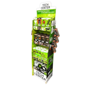 Tech Gift Center Assortment Floor Display - 62 Pieces Per Retail Ready Display 88488
