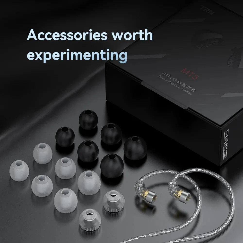 TRN MT3 Dual-Chamber 10mm Dynamic In-Ear Monitors IEMs
