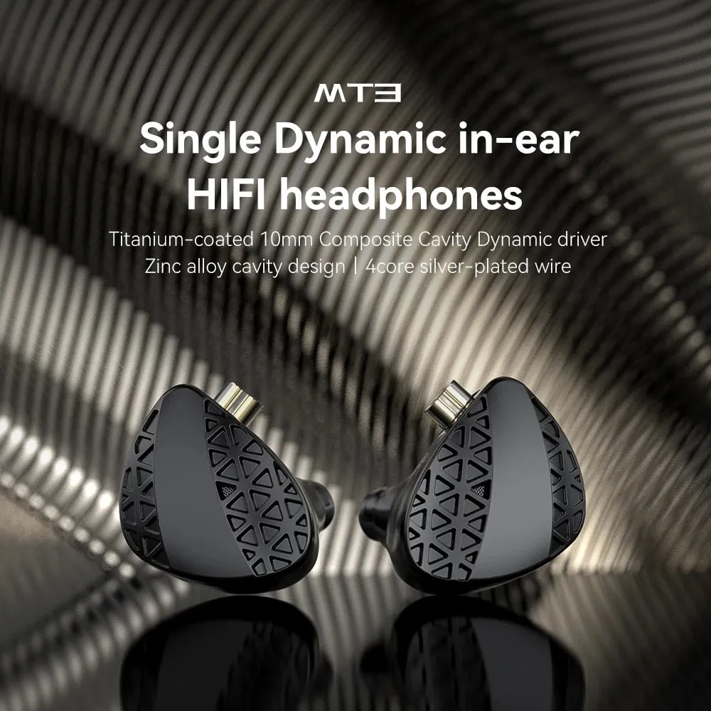 TRN MT3 Dual-Chamber 10mm Dynamic In-Ear Monitors IEMs