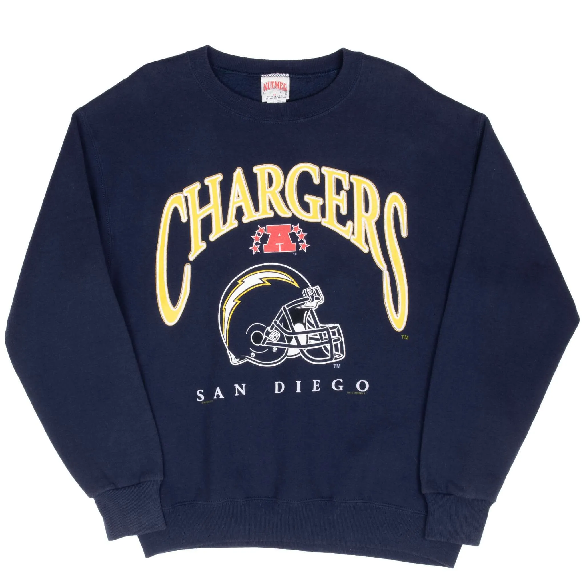 VINTAGE NFL SAN DIEGO CHARGERS 1996 SWEATSHIRT MEDIUM MADE IN USA