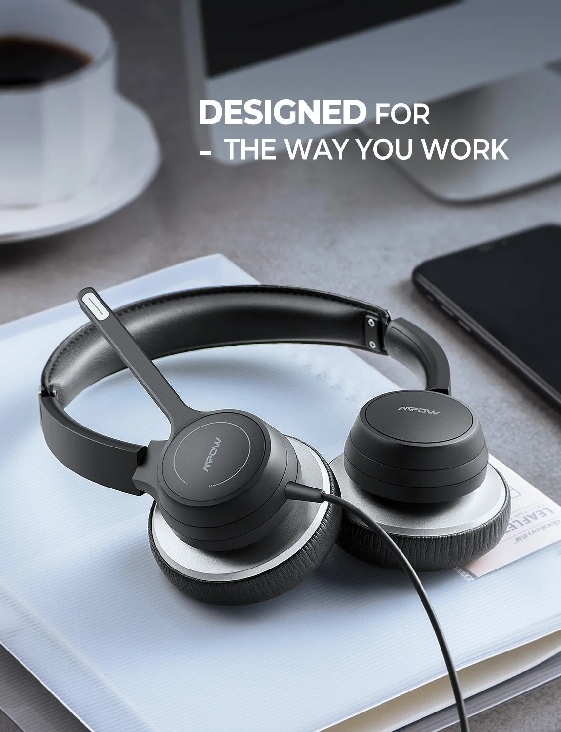 [wholesale: $5.5-$9 /piece] Mpow HC6 USB Headset with Microphone for Skype/Webinar US ONLY , not include shipping