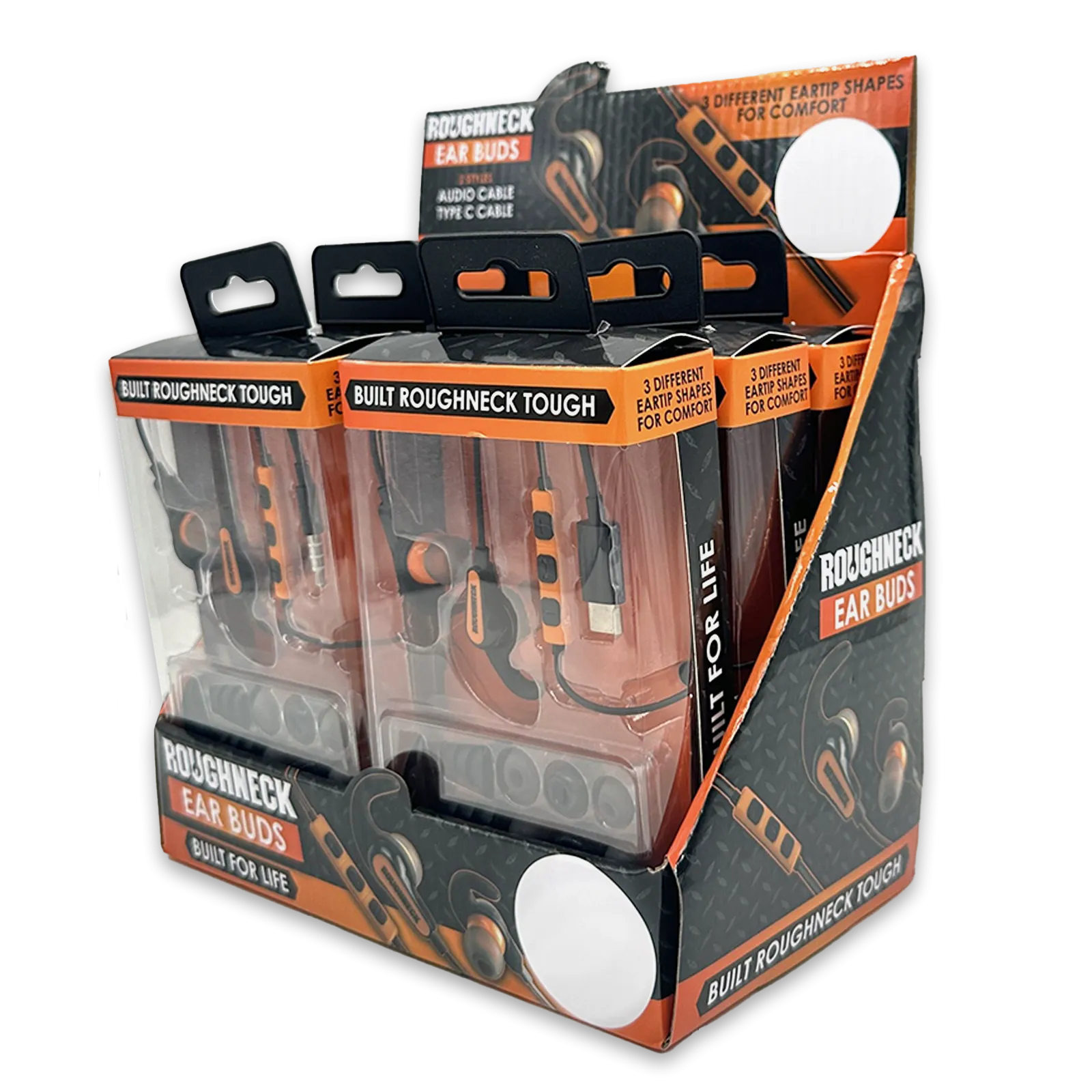 Wired Earbuds with Aux and USB-C Audio Connection - 6 Pieces Per Retail Ready Display 23796